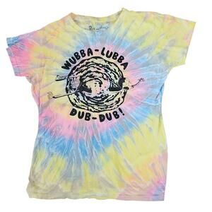 Adult Swim Rick and Morty Ripple Junction XL women's Cotton tie dye t-shirt